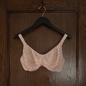 Chantelle Norah Blush Lace Bra - 34 DDDD